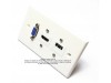 Placa Tapa Vga + HDMI 1.4 + USB para Carga 1A 5v ABS